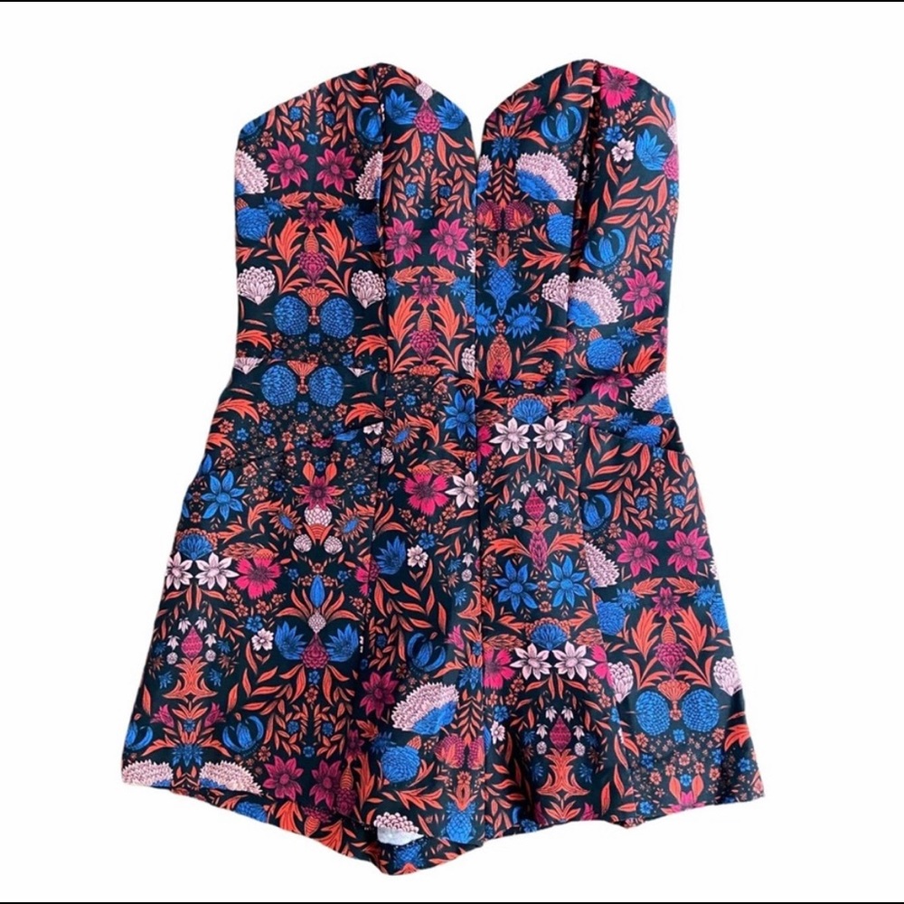 H&M Conscious Collection Floral Romper NWT